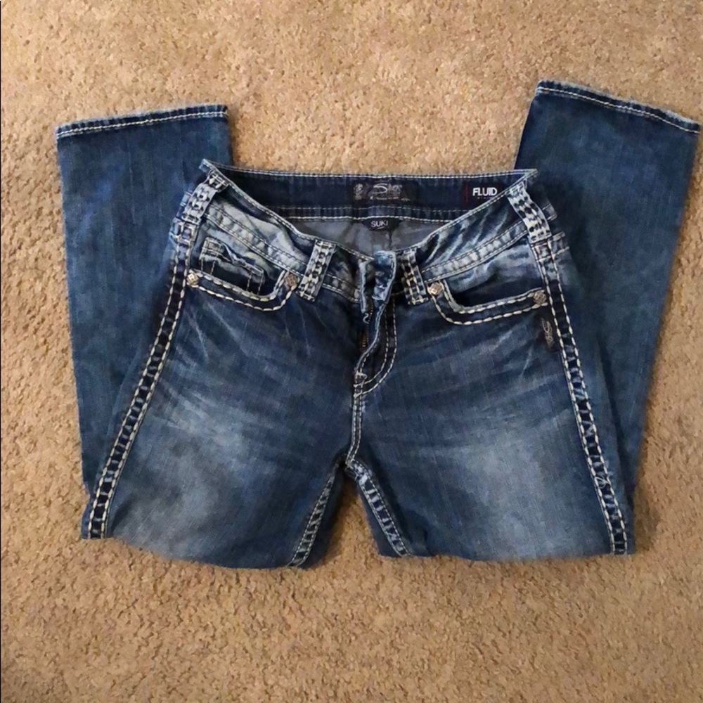 Silver Suki capris size 28